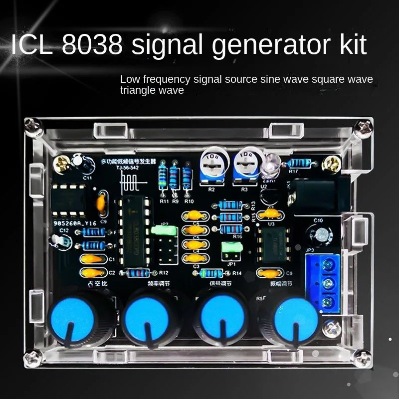 

DIY Multi-functional low-frequency signal generator multi-channel waveform with shell electronic circuit experiment kit