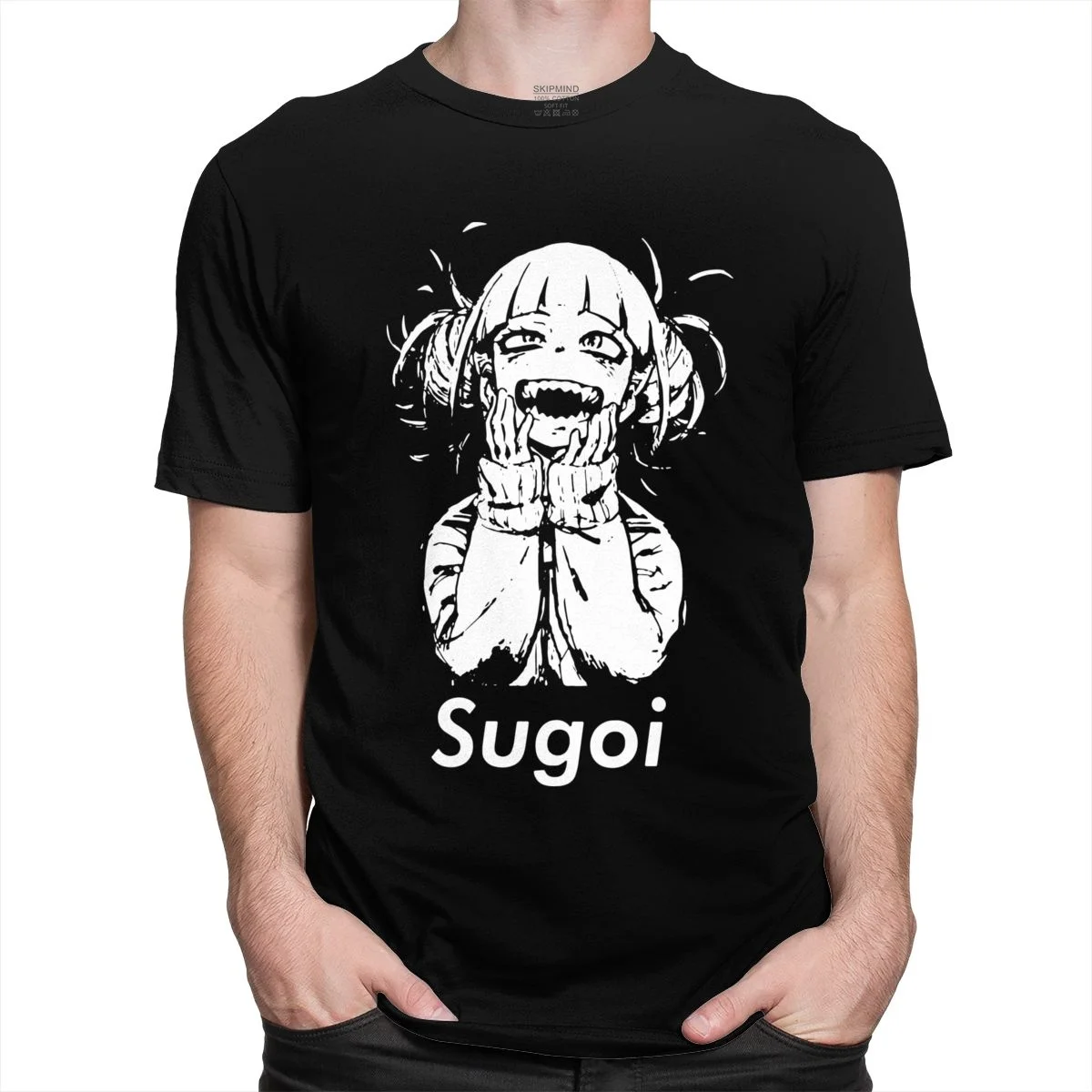Модная химико Тога Sugoi мужская футболка с коротким рукавом моя геройская