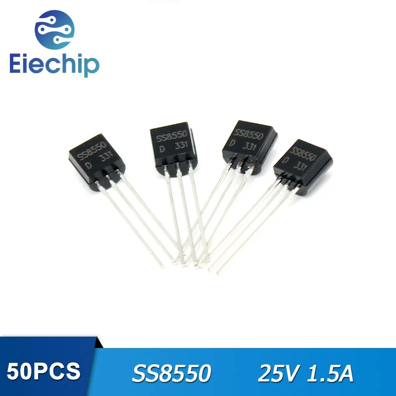 

50PCS/lot SS8550 Transistors TO-92 25V 1.5A PNP New Original