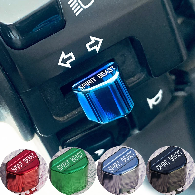 Aluminum Motorcycle Switches Start Buttons Turn Signal High Low Beam Switch Keycap Moto Modeling Decoration Accessories