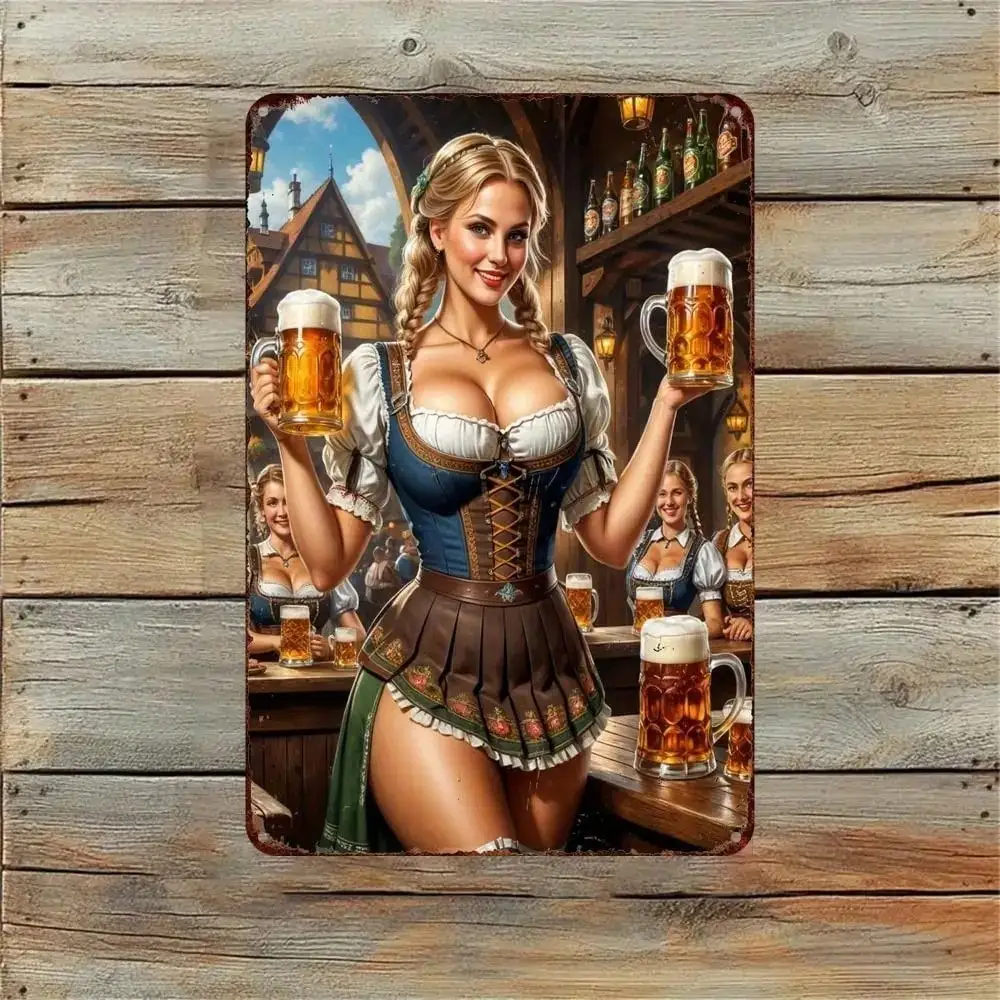 

Металлическая вывеска CIFBUY Pin Up Girl 20x30 см
