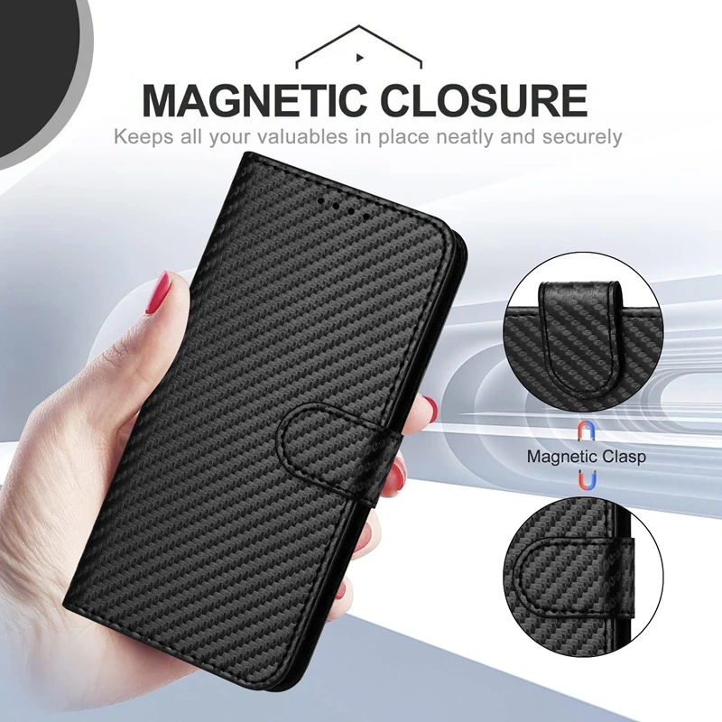 Honor 200 Smart Fashion флип-чехол из углеродного волокна для Lite Funda HONOR Pro однотонный