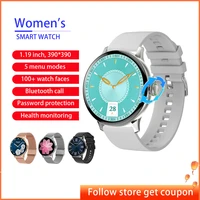 1 19 inch hd screen smartwatch womens wristwatch dt2 smart watch women bluetooth call fitness bracelet heart rate sleep monitor