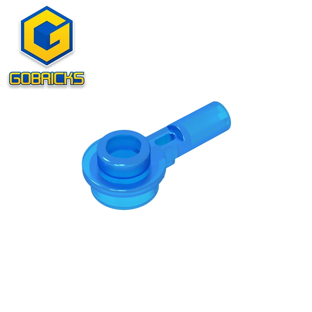 Фото Строительные блоки Gobricks GDS-1570 Бар 1 л с круглой пластиной 1 x 1 с полой шпилькой, совместимый с lego 32828, образовательные технические характеристики №1