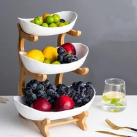fruit snack plate luxury european high end three layer small exquisite modern creative living room afternoon tea