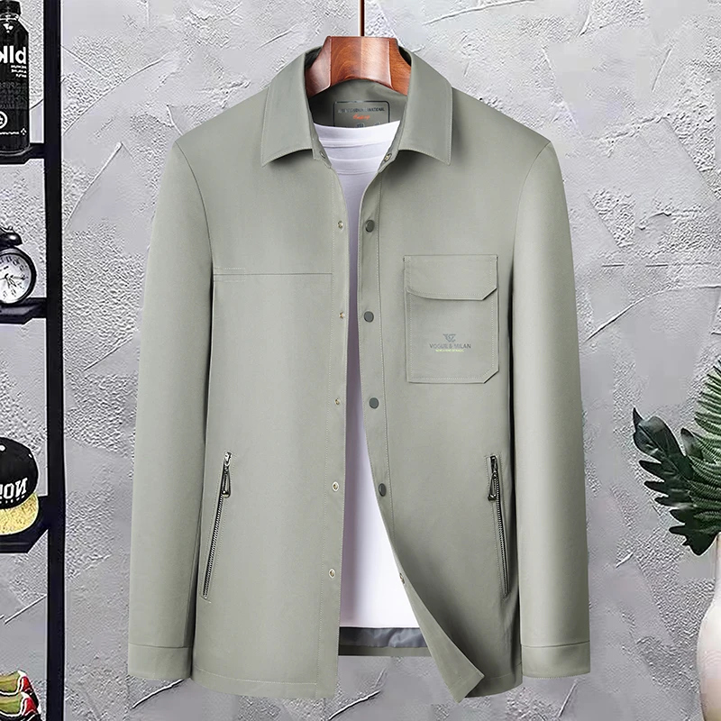 

2023Men's coat spring and autumn new casual handsome top Korean version of the trend autumn suede men's jacket everything