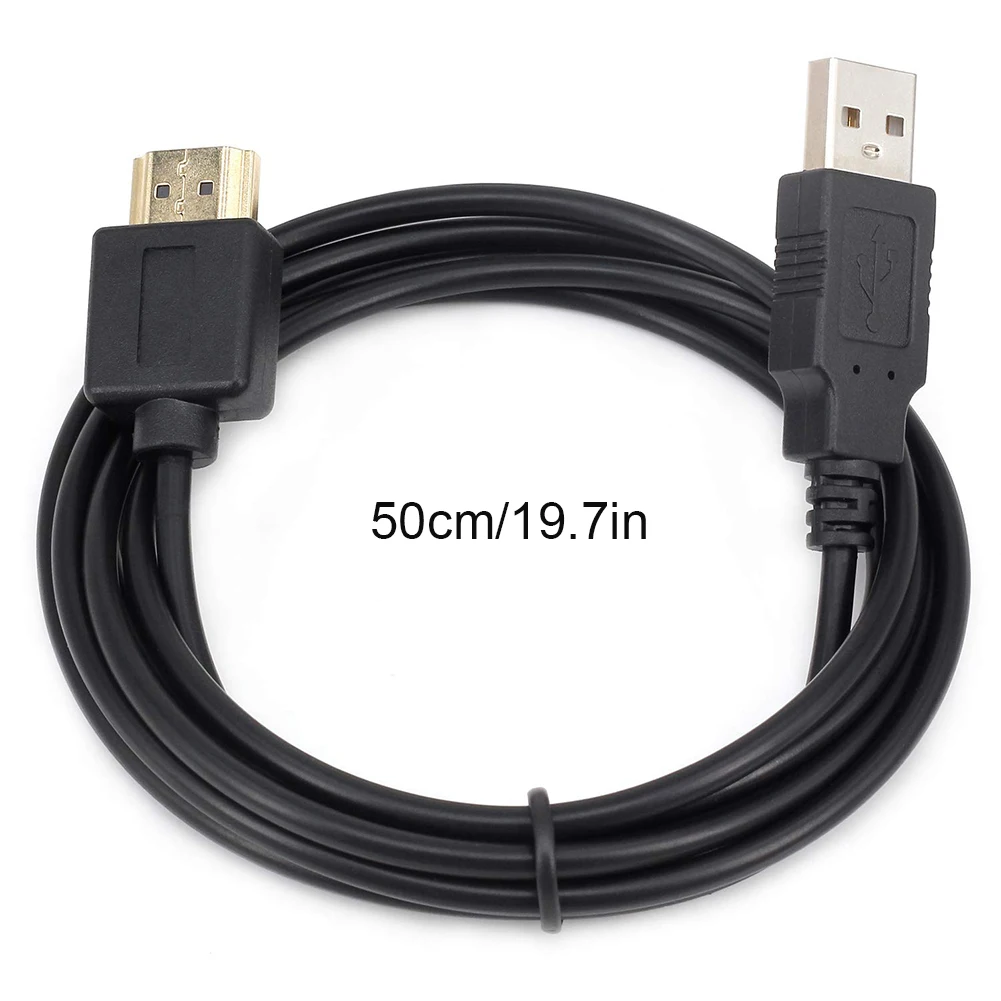 USB-кабель питания для ноутбука с HDMI-совместимый штекер-штекер зарядный кабель