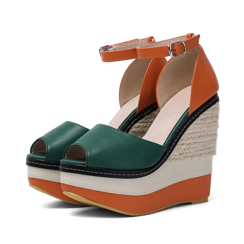 

Женские массивные босоножки, летняя обувь, высокий каблук, ремешок на щиколотке, новинка 2022, женские сексуальные босоножки на платформе