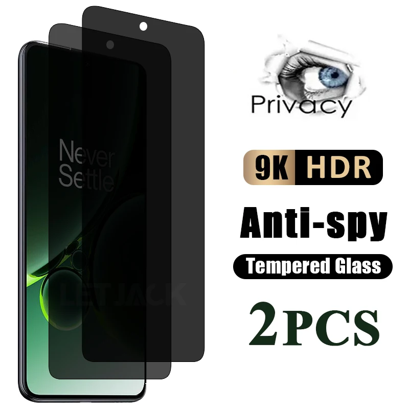 Антишпионское закаленное стекло для Oneplus Nord 3 2T CE 2 Lite N300 N200 защитные пленки 10T 10R 9RT