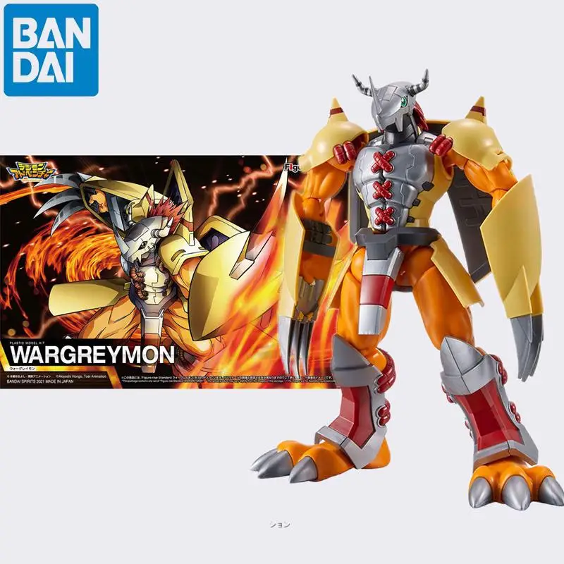 

In Stock Original BANDAI SPIRITS Figure-rise Standard Digimon Adventure WarGreymon Anime Figure Model Collecile Action Toys