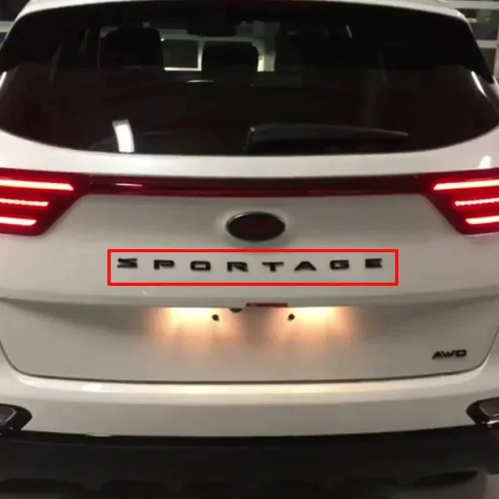 Глянцевая черная задняя наклейка автомобиля для KIA SPORTAGE материал ABS клей кузова