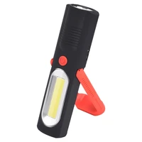 powerful portable cob led flashlight magnetic rechargeable work light 360 degree stand hanging torch lamp for work