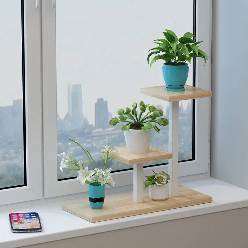 Подставка для растений Sheye для комнатных растений, деревянная подставка для цветов, декоративный стеллаж на балконе, подставка для цветов