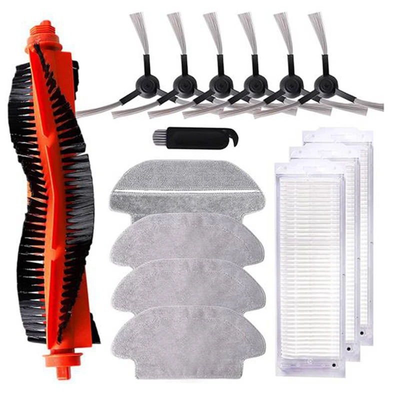 

15PCS Competible for Xiaomi Mi Robot Vacuum Mop Pro P Cleaning Robot STYTJ02YM,Main Side Brush Hepa Filter Mop