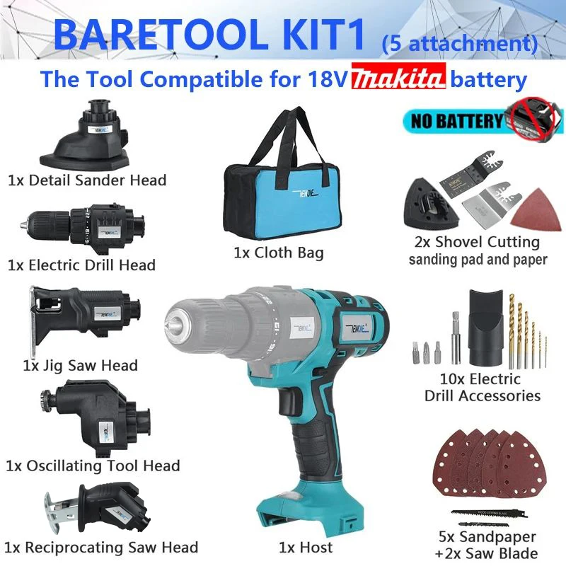 

NEWONE 5-в-1 Комплект инструментов Makita