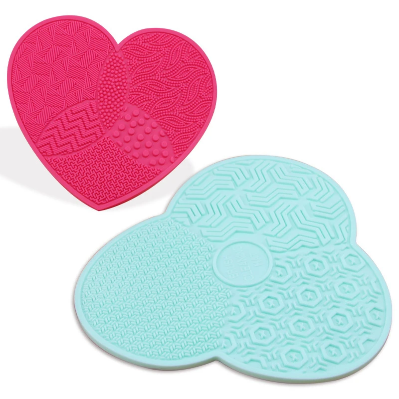 

Silicone Makeup Brush Cleaner Cosmetic Foundation Eyeshadow Makeup Brush Cleaning Pad Cartoon Scrubbing Pad with Suction Cup