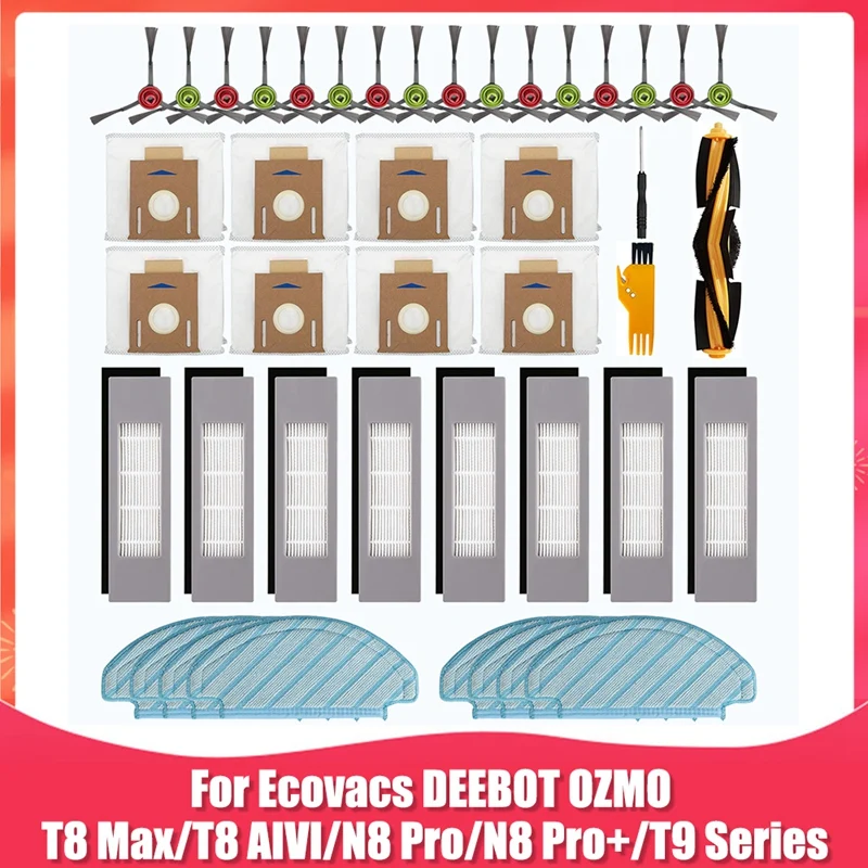 

Запасные части для Ecovacs Deebot OZMO T9 Series T8 AIVI T8 Max N8 Pro N8 Pro + фотоаксессуары