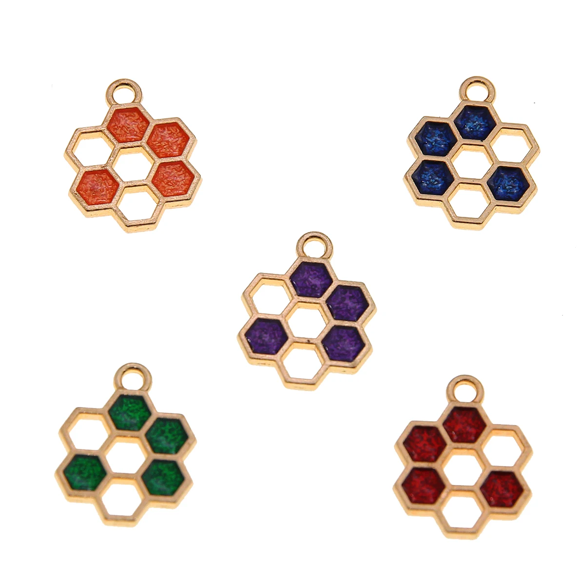 50 шт. подвеска из сплава в виде сот 19 х16 мм