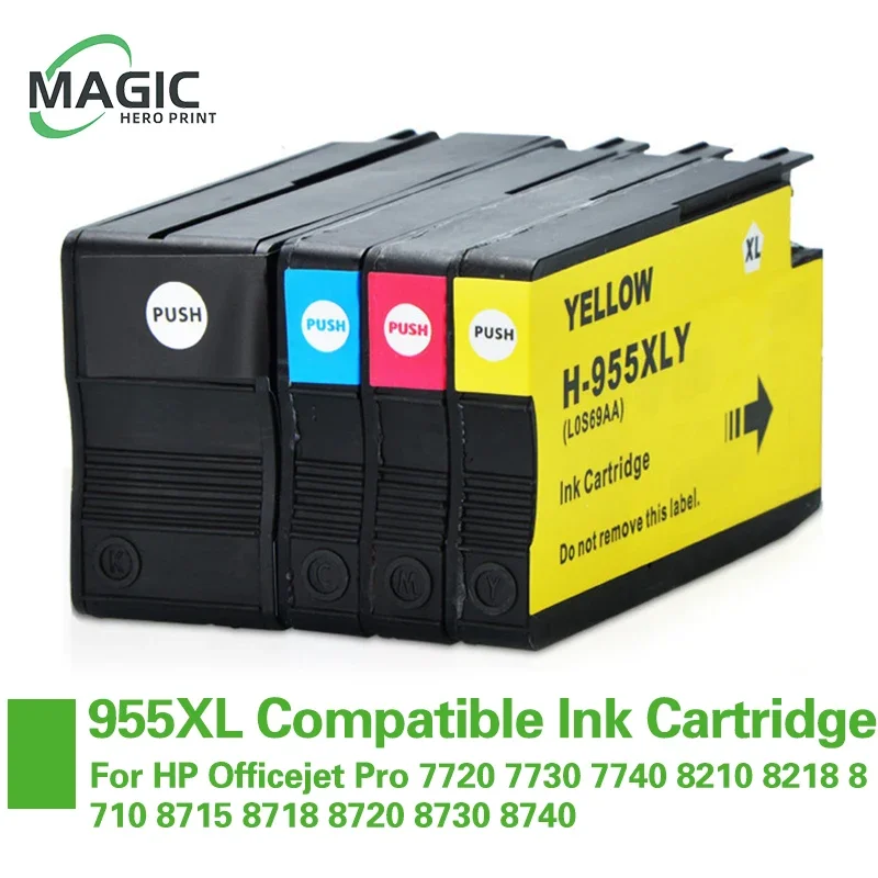 Совместимый картридж Magic Hero 955XL для HP955XL Officejet Pro 7720 7730 7740 8210 8218 8710 8715 8718 8720 8730 8740