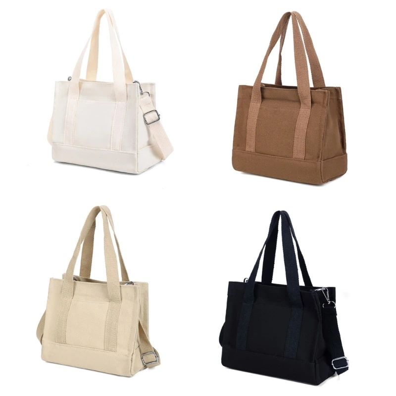 

28GD Simple Canvas Tote Bag Womens Shoulder Bag Casual Handbags for Women Shopper Bag Mummy Bag Teenager Crossbody Bag