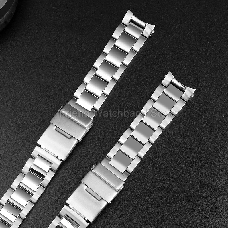 Ремешок для часов из нержавеющей стали цвета стали 21 мм для Longines Conquest L3.781.4, складная пряжка с изогнутым интерфейсом, высококачественный материал (art.: 3920d03280a07) - 3920d03280a07