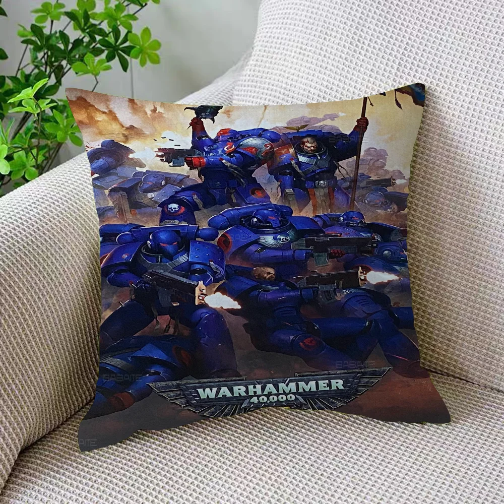 Game W-Warhammer-40K Pillow Cushion Cover Pillowcase Living Room Sofa Home Decor Customized