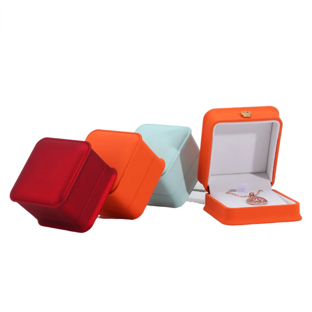 

Лакированная поверхность, обручальное кольцо, Подарочная коробка, подвеска, серьги, органайзер для ювелирных изделий, коробка для хранения с фотоэлементом