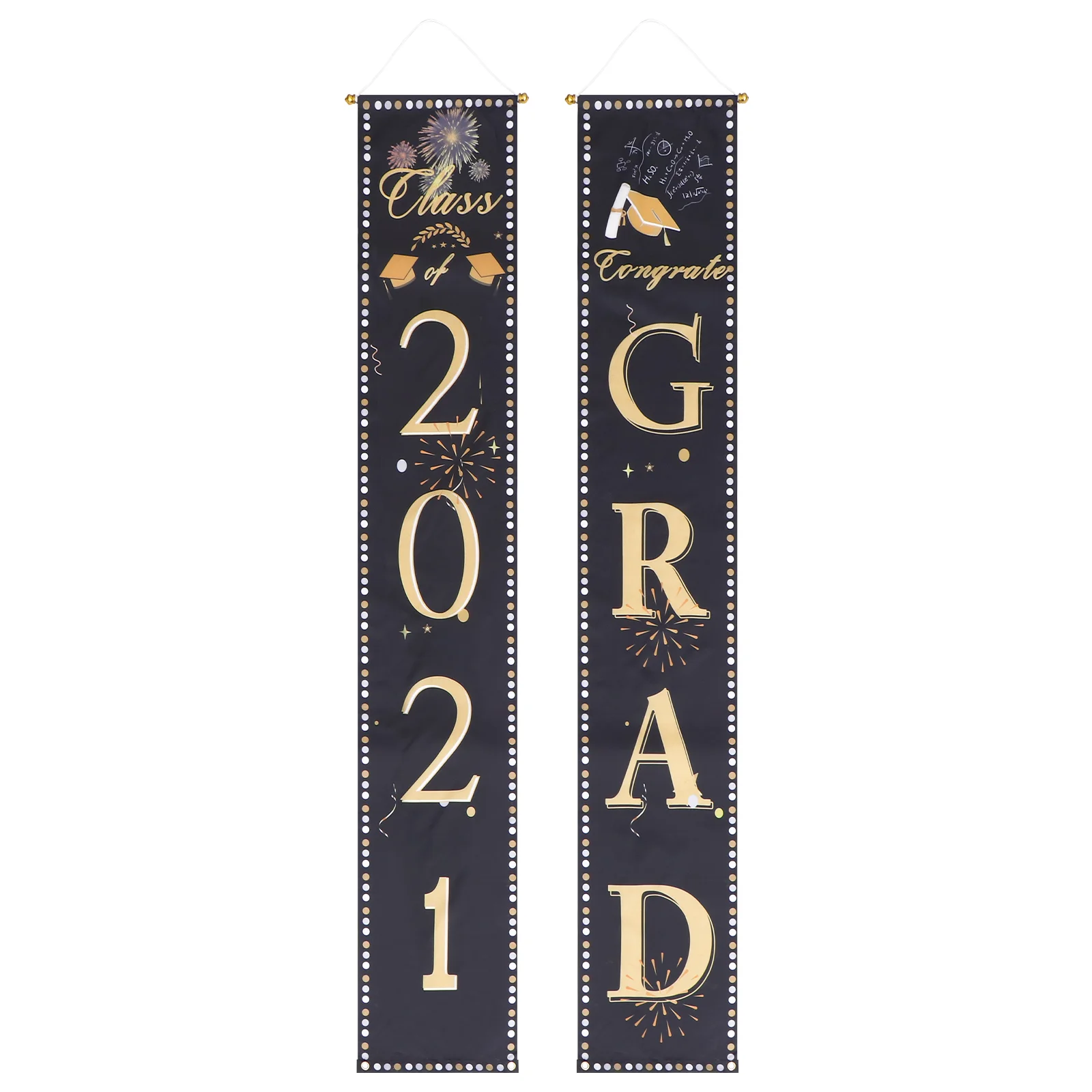 

1 Pair Graduation Party Couplets Door Curtain Door Banner Graduation Decorations