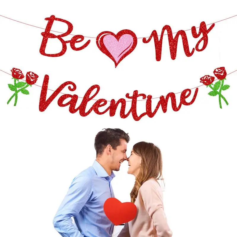 

Гирлянда Be My баннер для влюбленных, баннер для праздника в сборе с орнаментом, для свадьбы, помолвки, вечеринки, домашний декор