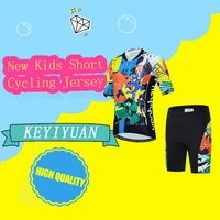 keyiyuan childrens cycling clothes 2022 summer kids shorts jersey biking suit child clothes mtb child cycling wear equipment