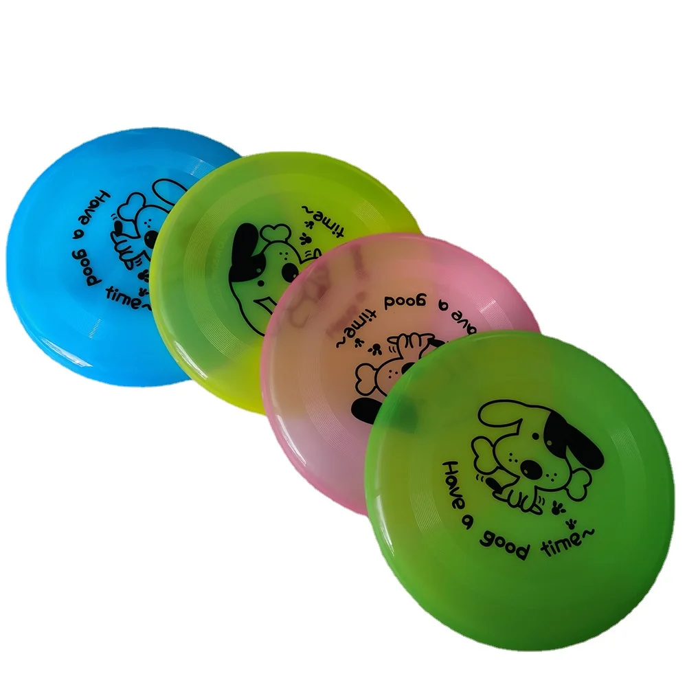 

Outdoor Soft Plastic Dog Flying Discs Pet Tooth Resistant Fetch Toys for Dog Training Flying Discs Dog Accessory 20cm 1pc