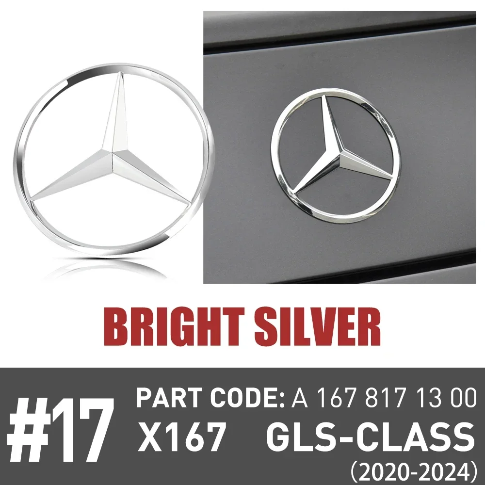 

ABS задняя наклейка на багажник, эмблема, наклейка, аксессуары для Mercedes Benz GLE ML GLK A GLS S class W166 X204 W176 X167 W221