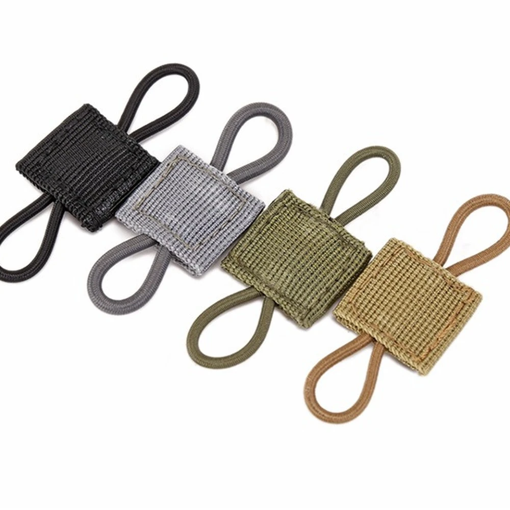 

3PCS 2022 New Tactical Elastic Molle Ribbon Buckle Tactical Binding Retainer for Antenna Stick Pipe Elastic Rope Webbing Buckle