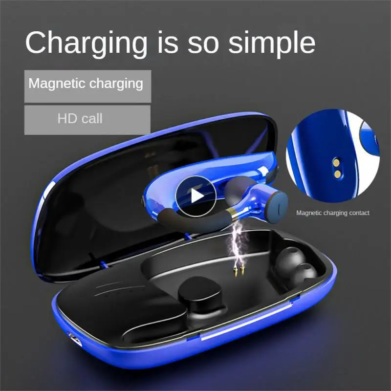 

With Charging Bin Xy-008 Hanging Ear Headset Intelligent Noise Reduction Wireless bluetooth-compatible Headset With A Microphone