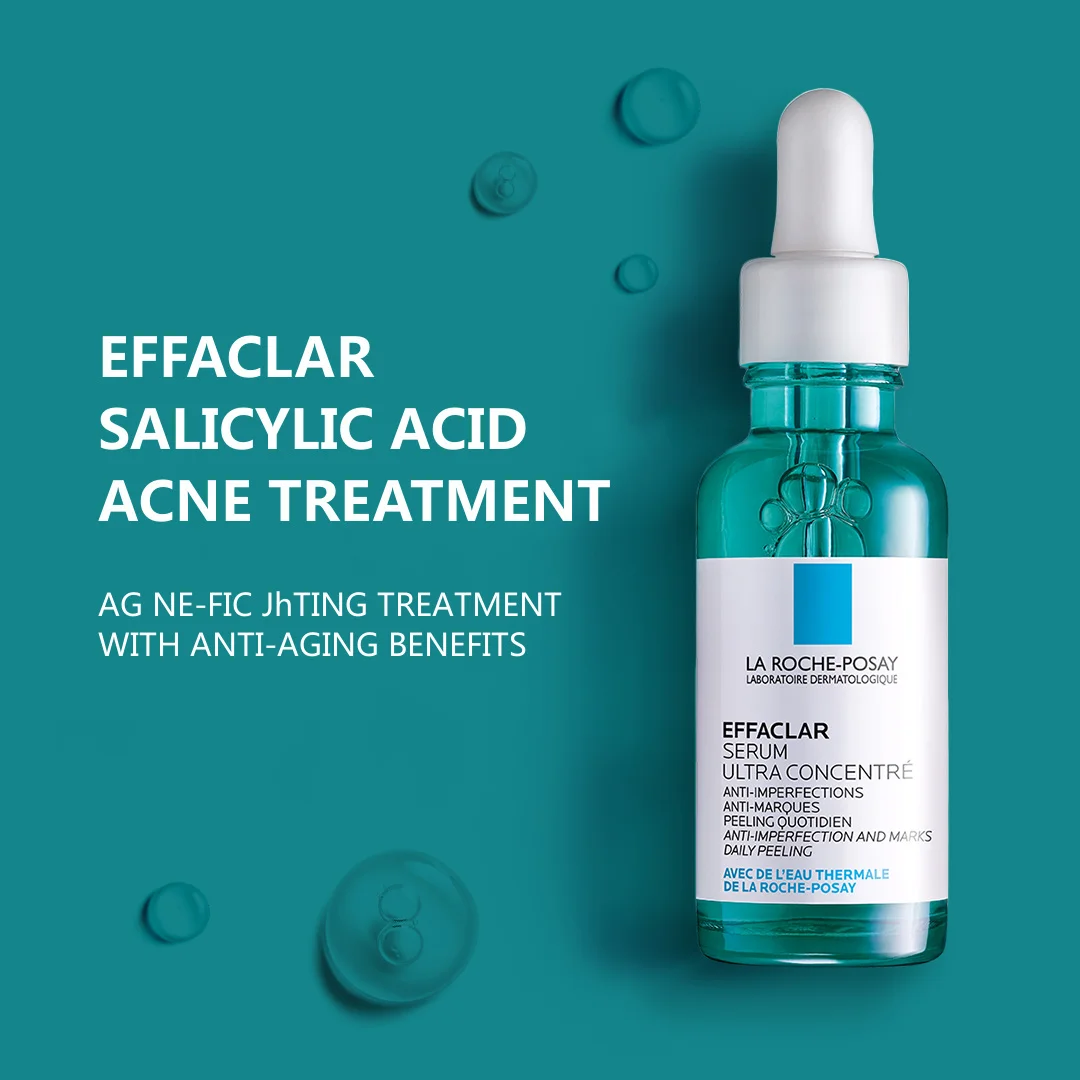 

La Roche Posay EFFACLAR Salicylic Acid Facial Serum Acne Treatment Clear Blemishes Acne Marks Suitable For Acne-prone Skin 30ml