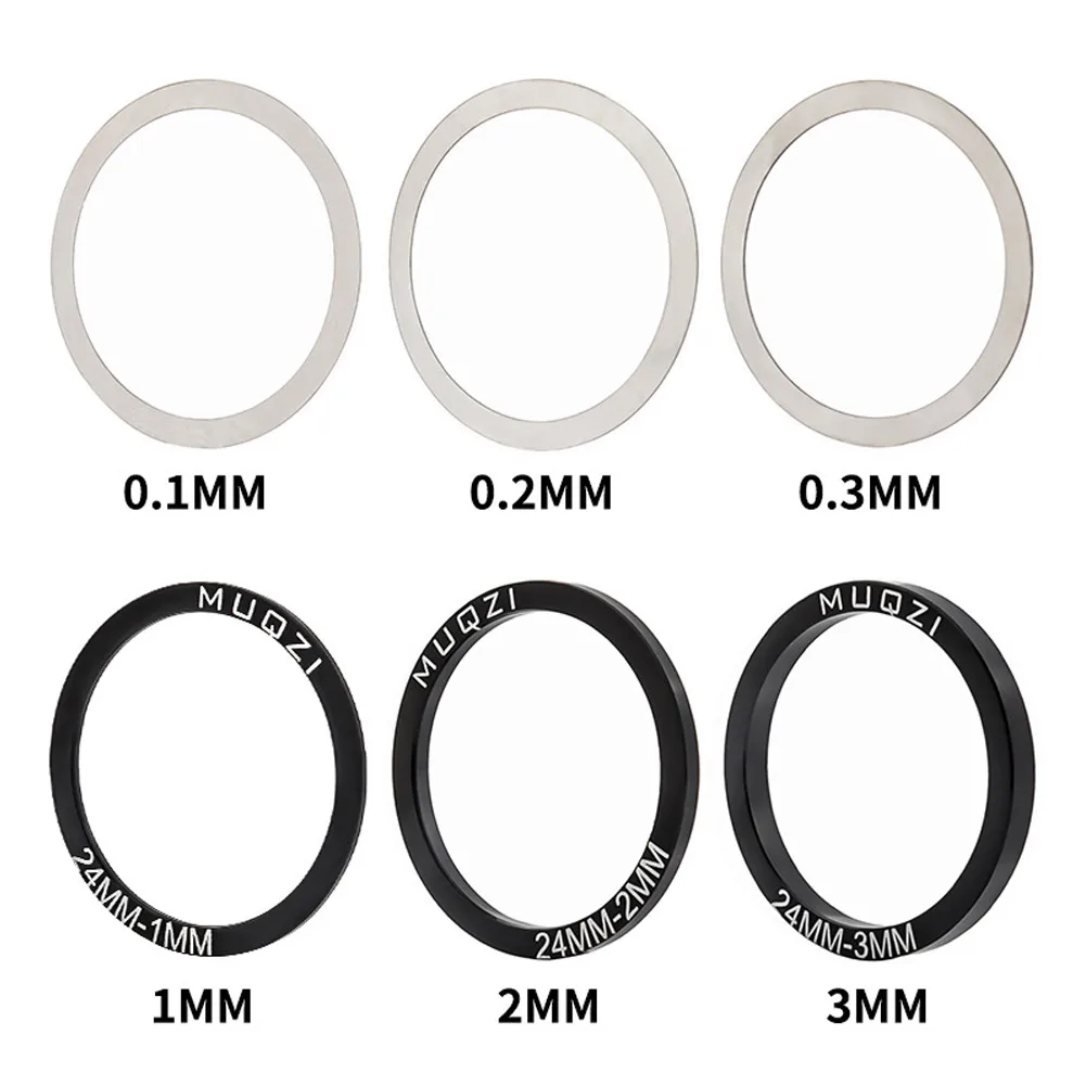 

6pcs Bicycle Crankset Washer Bottom Bracket Washers 24/29/30mm For BB86/91/92/PF30/BB30 Aluminum Alloy Spacer Cycling Spare Part