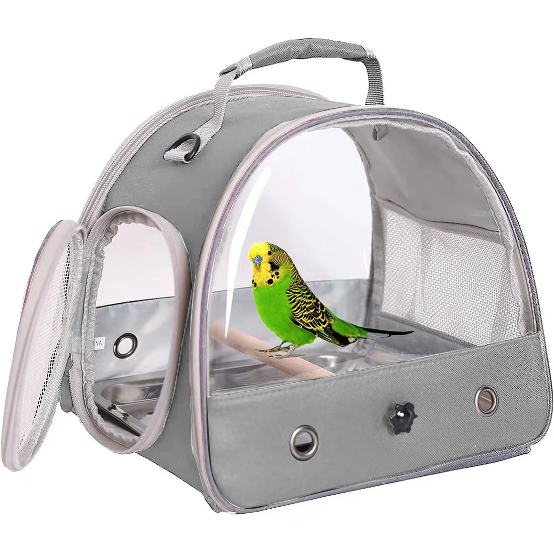 

Pet Backpack Portable Travel Backpack Side Window Foldable Outdoor Small Pet Rat Rabbit Parakeet Bird Small Pet Carrier Bag