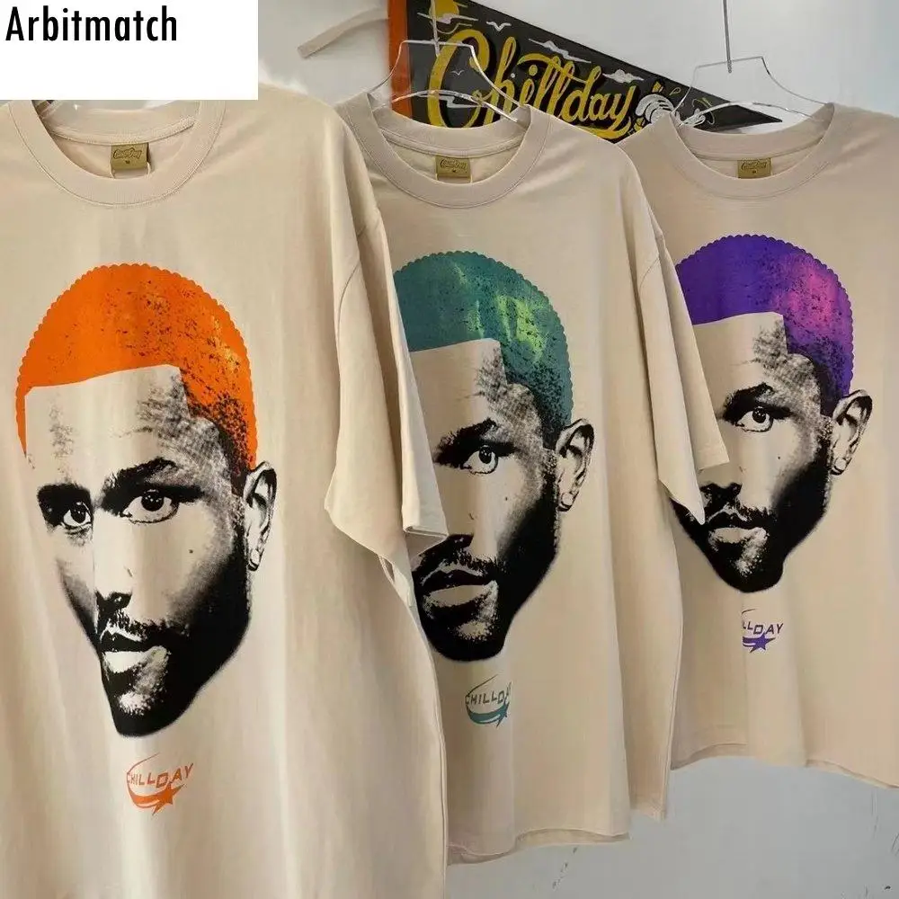 

Винтажная футболка с изменением температуры в стиле хип-хоп, Хлопковая мужская футболка для поп-музыки, певицы, женские топы большого размера, уличная одежда унисекс