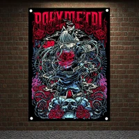 babymetal metal music pop band graffiti culture scary bloody rock poster flag banner tapestry cloth art bar cafe home decor gift