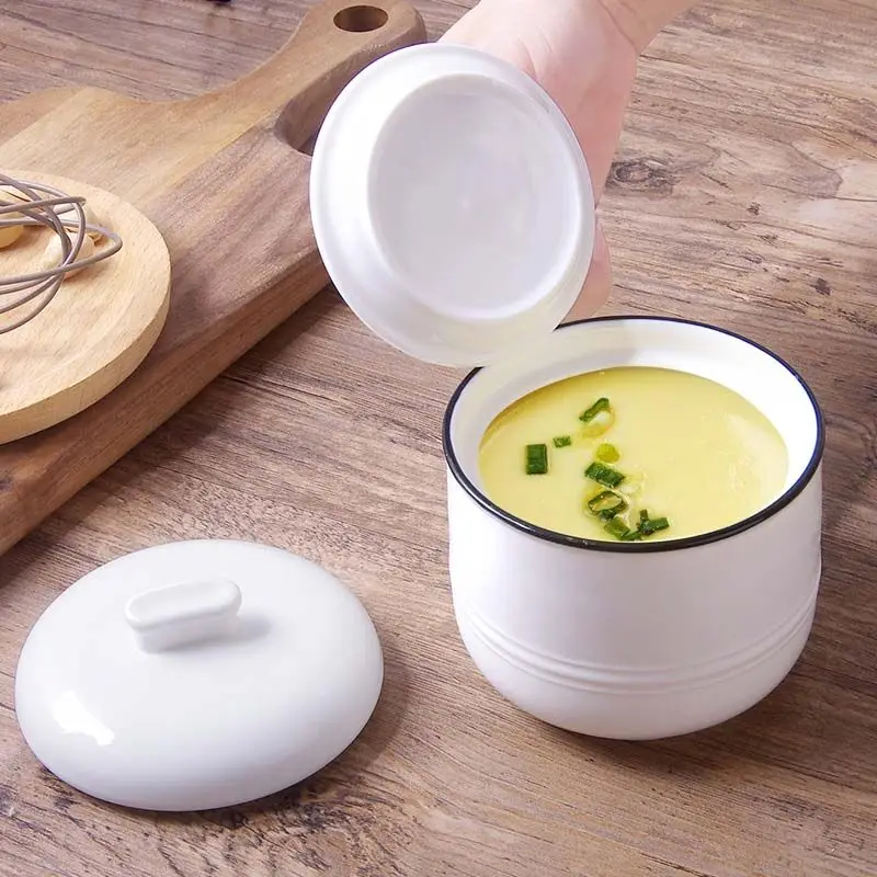 

Household soup stew pot with lid, steamed egg stew pot, stewed bird's nest cup, water-proof ceramic pot soup cup