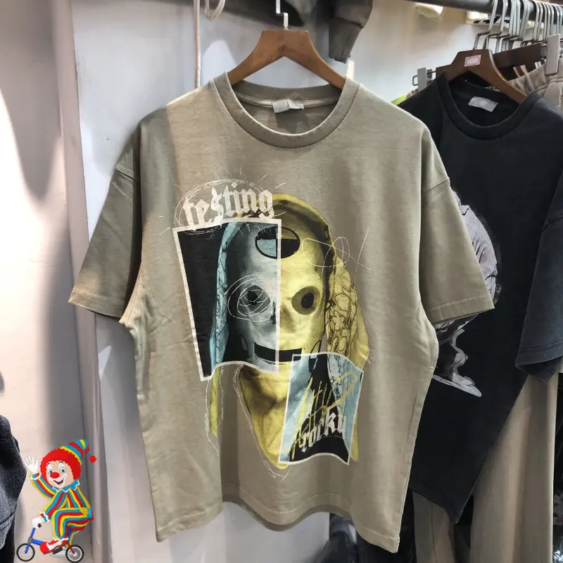

2023 модная летняя Винтажная Футболка с принтом граффити для мужчин и женщин 100% хлопок футболка для улицы
