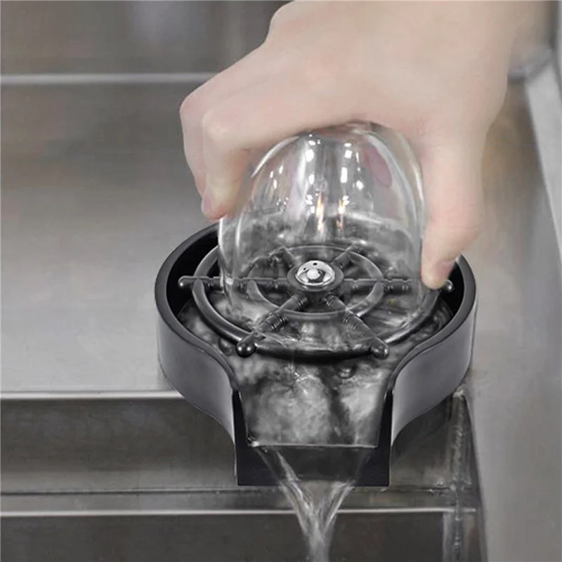 

Faucet Glass Rinser For Kitchen Sink Automatic Cup Washer Bar Glass Rinser Coffee Pitcher Wash Cup Tool Kitchen Sink Accessories