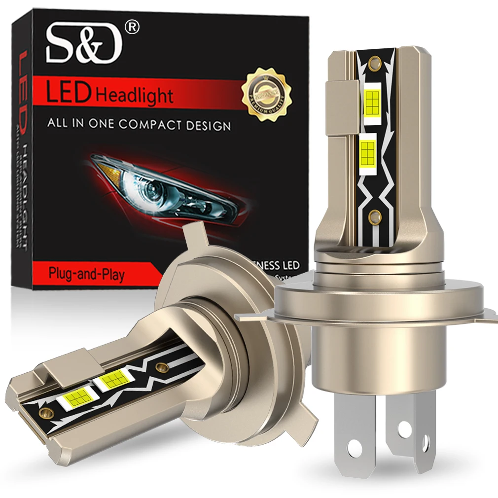 

30000LM H4 Светодиодная фара Canbus Led H4 Автоматическая фара Turbo LED H4 9003 Лампа дальнего ближнего света 12 В 24 В 6500 К