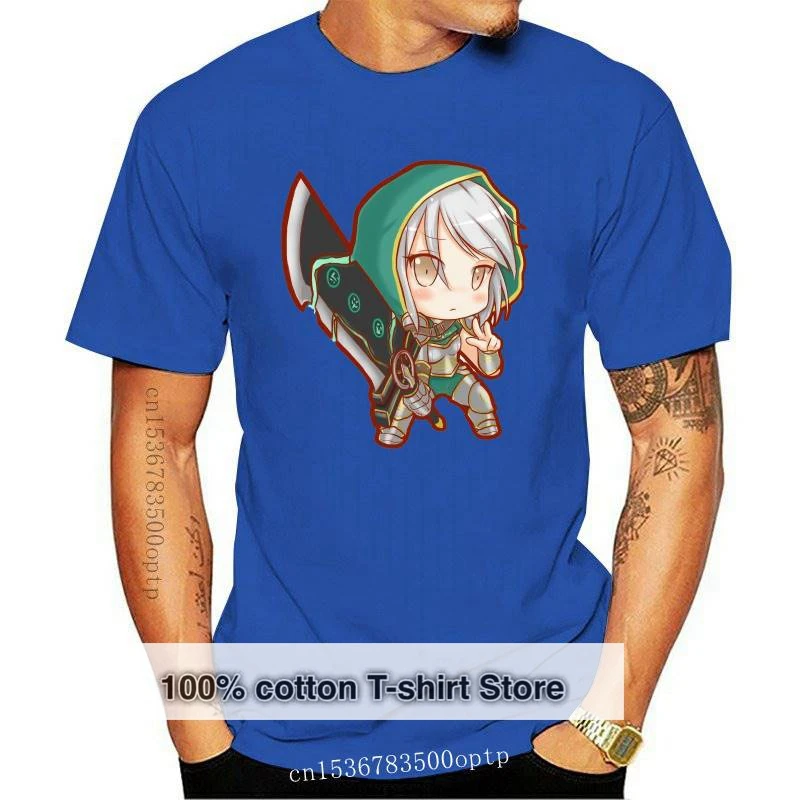 

Новая футболка Riven Lol, футболка Riven Chib, графическая футболка 5x, Мужская забавная Повседневная футболка с коротким рукавом