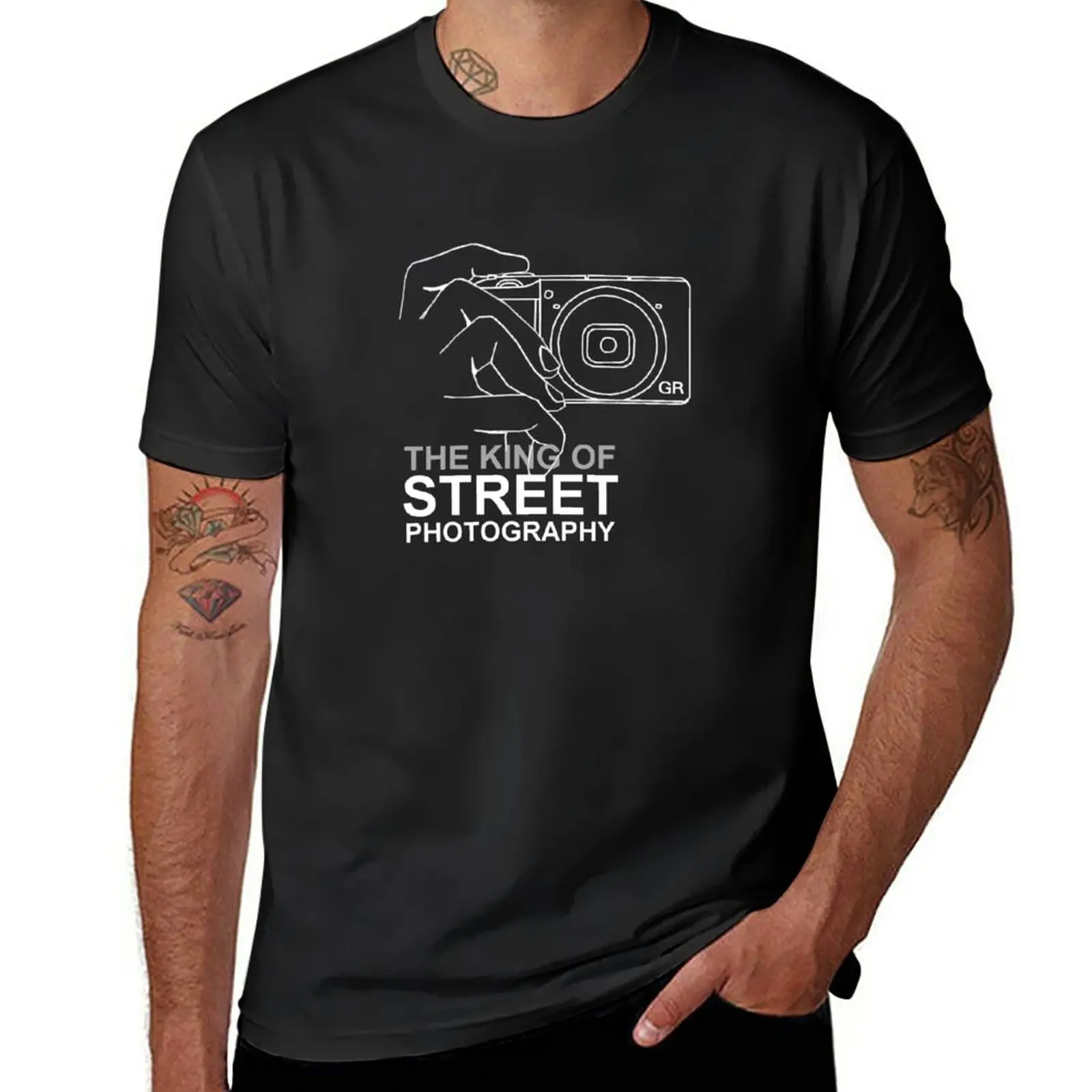 Новые мужские футболки Ricoh GR3 King of street photography без рисунка