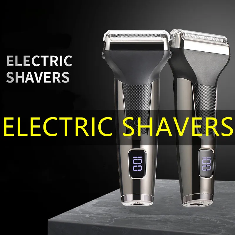 

Electric Shaver LCD Digital Display Reciprocating Razor Beard Knife