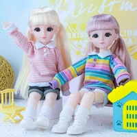 16 bjd doll with clothes 30cm 23 movable joint fat baby doll fashion dress can dressup dolls diy girl play house baby cute toys