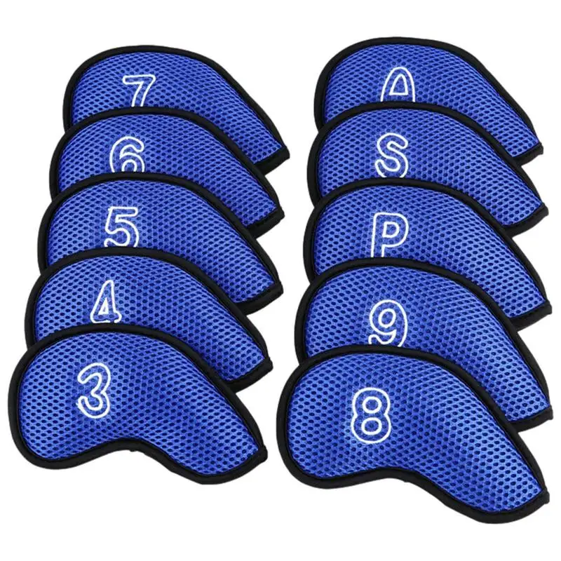 

Golf Iron Covers 12pcs Headcover Iron Covers Nylon Mesh Golf Iron Headcovers With Number Fit Most Brands