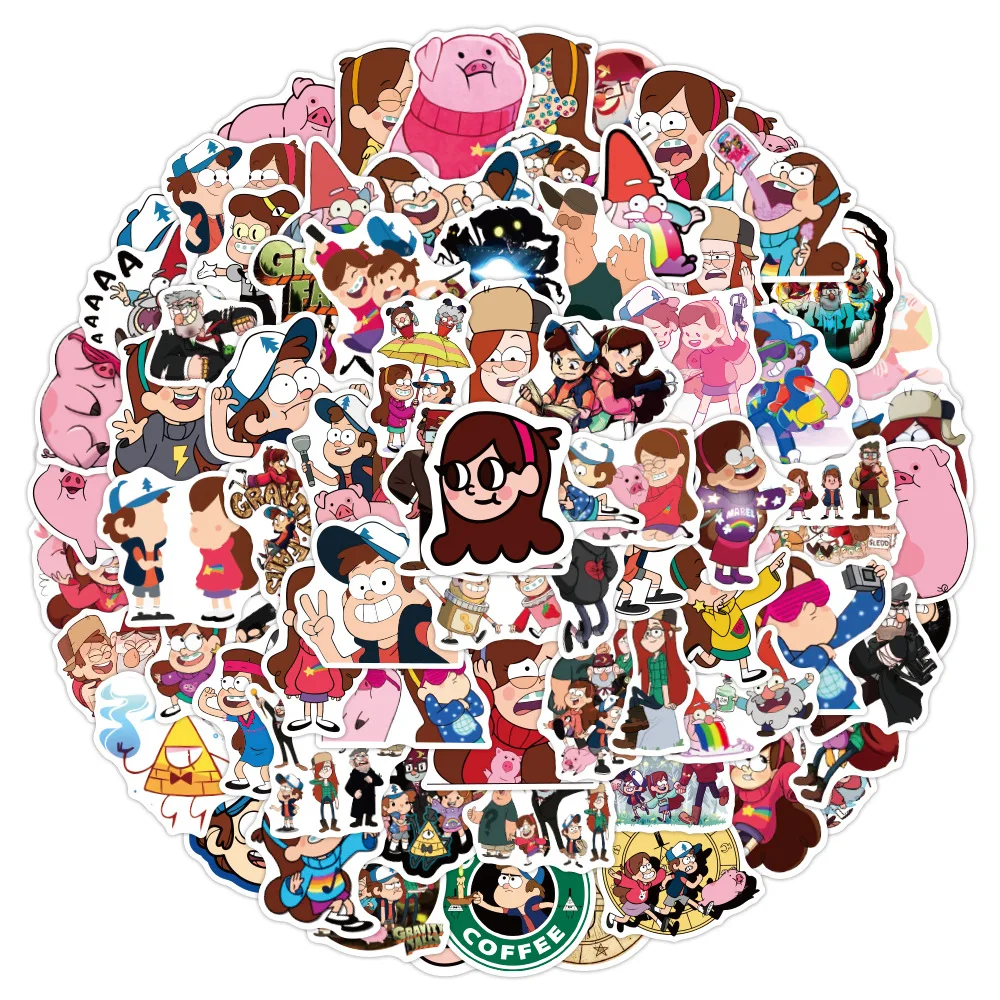 

10/30/50/100pcs Disney Cartoon TV Series Gravity Falls Stickers Graffiti Decal Kid Toy Laptop Phone Luggage Waterproof Sticker