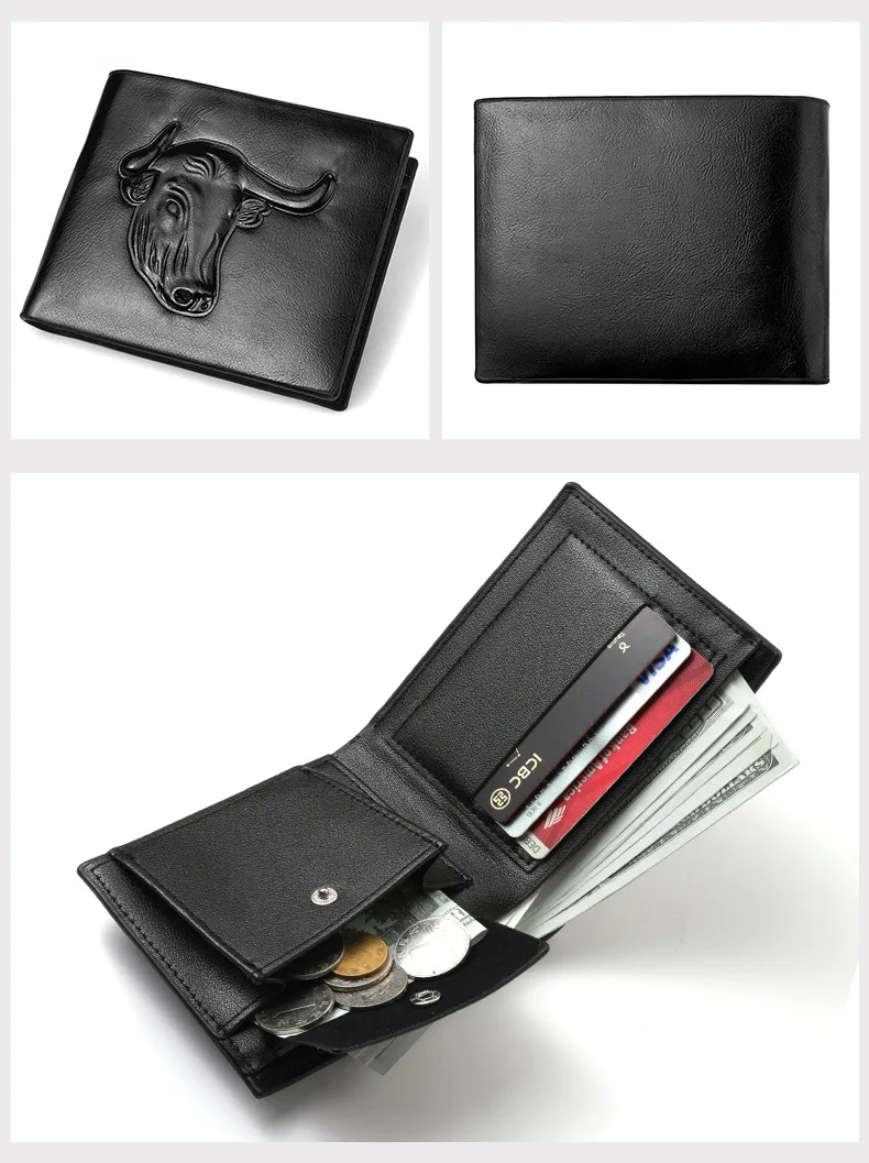 Роскошные мужские кошельки винтажный Кошелек для монет мужской клатч держатель